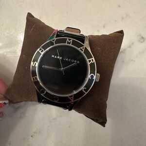 Marc Jacobs Black and Silver Watch